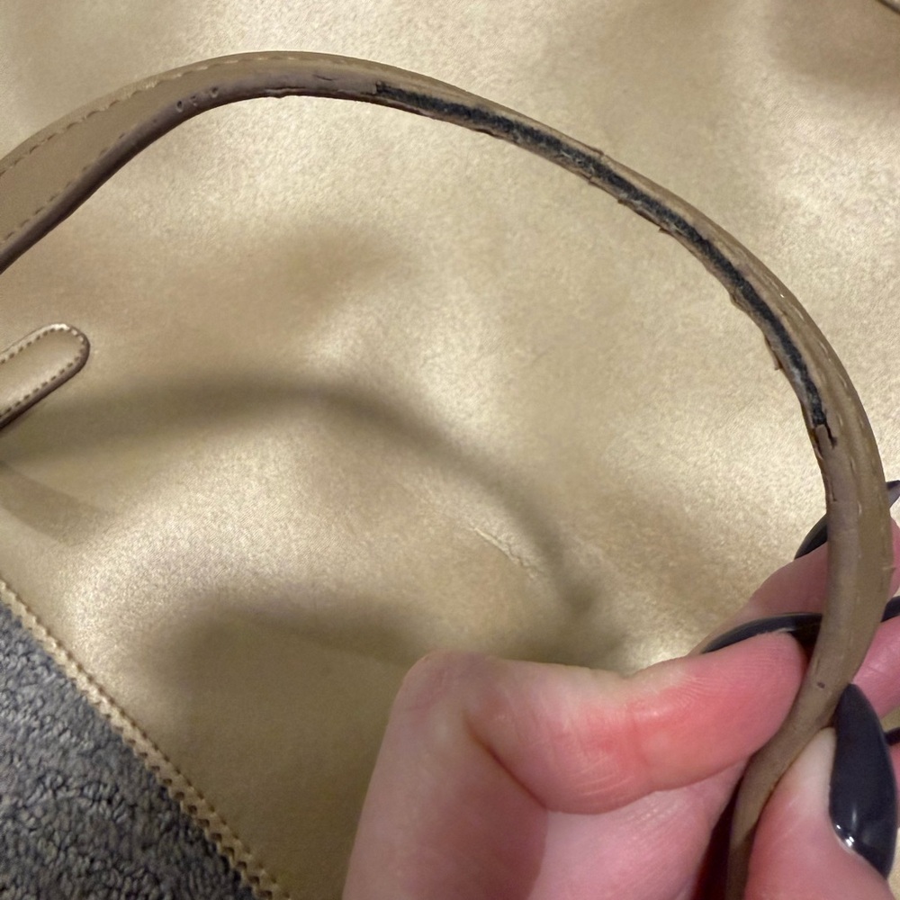Neiman Marcus Gold Tote with Cut-Out Design - Picture 5 of 16